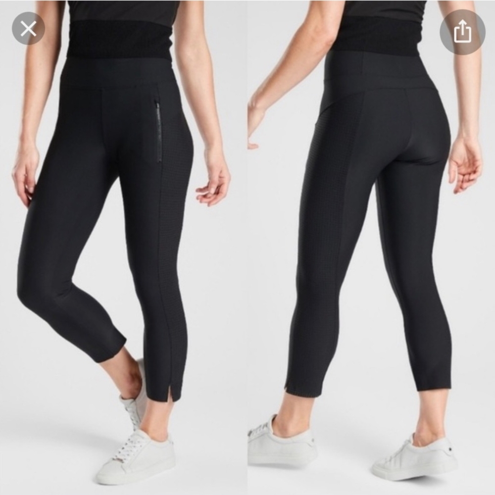 Athleta Stellar Perforated Crops